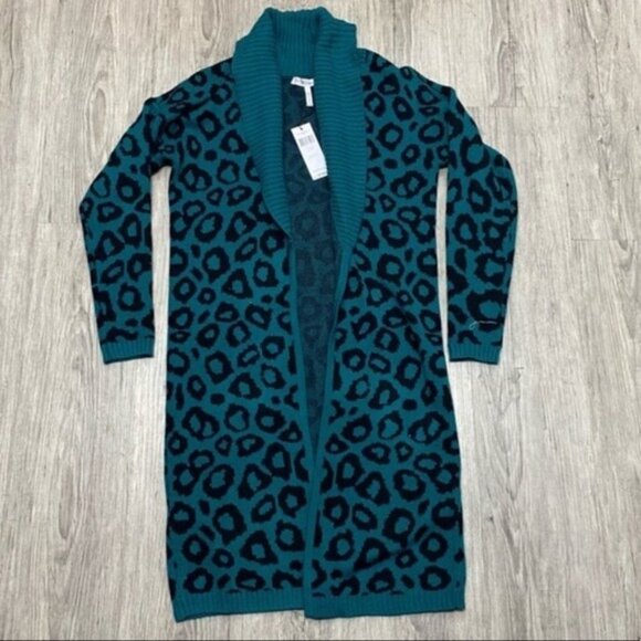 NWT BCBGeneration womans leapord Cardigan S - Picture 10 of 10